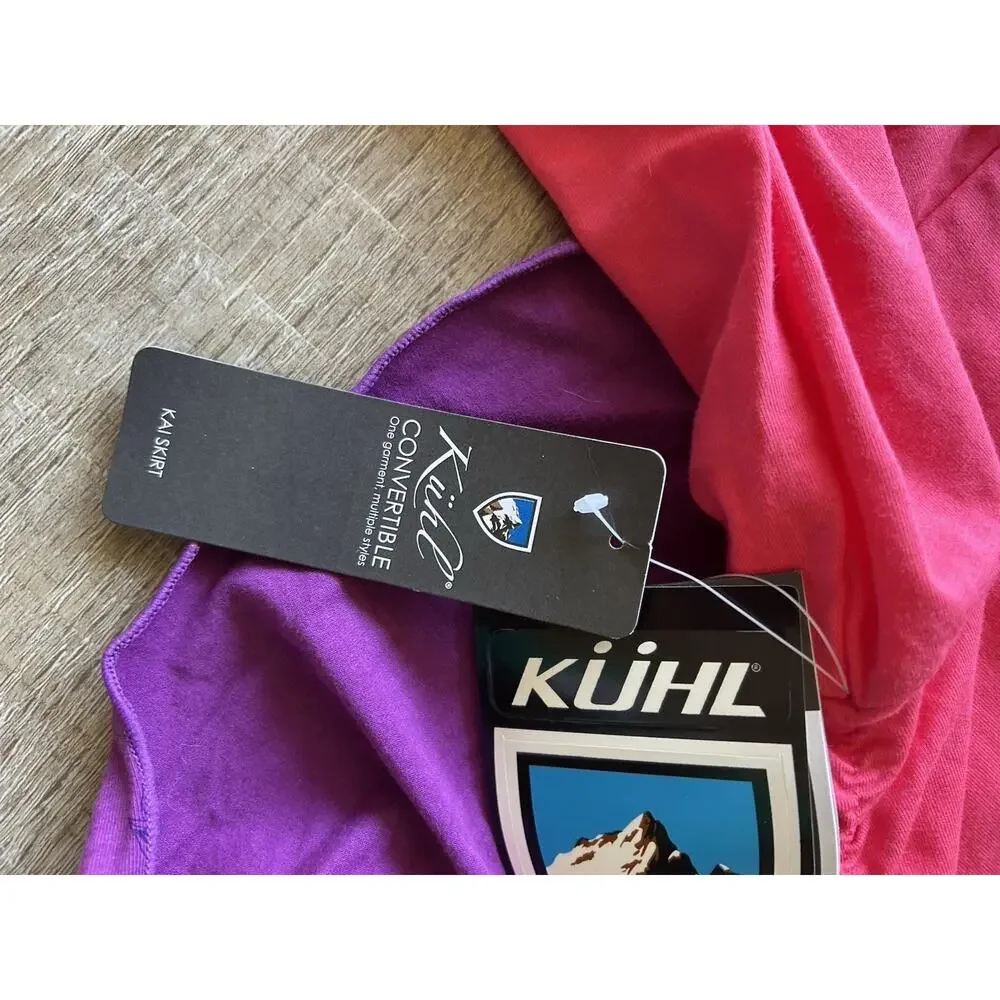 Kuhl Kai Convertible Skirt Top Womens S Geranium NWT Halter Strapless 6128